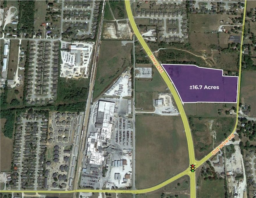 This land can be subdivided into multiple tracts (3 acre minimum).  Owner is also willing to do a build-to-suit or co-development. Sale Price for this land is $4.25-$5.25/SF.  Flat terrain favorable for development.