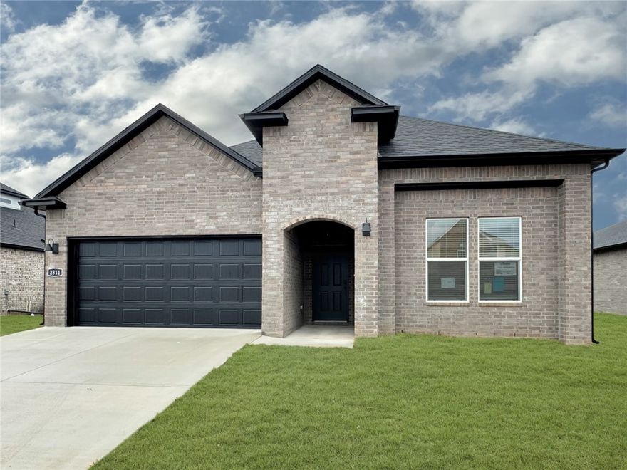 Marvelous Marshall plan in Huber Place in Bentonville, AR! Homes in Huber Place was meticulously crafted with attention to detail, creating a space that feels both luxurious and welcoming. Each home will feature a modern electric fireplace with a poplar mantle. There will be LVP flooring throughout. You’ll find a ceiling fan in all bedrooms and the living room! These homes will be complete with quartz kitchen counters, 42-inch cabinets, and stainless-steel appliances! The primary bath features quartz counters, double sinks, a walk-in shower, and garden tub! The secondary bath will have a walk-in shower with tiled walls; third bath will have a tub/shower combo with tiled walls. Home will have a Garage Door Opener, landscape package, and beautiful 4 Sides brick with Hardie® fascia per plan. Homes in Huber Place are located within the city limits of Centerton with a Bentonville address and zip code of 72713. Property owners are considered citizens of Centerton and all that applies. Subject to change.