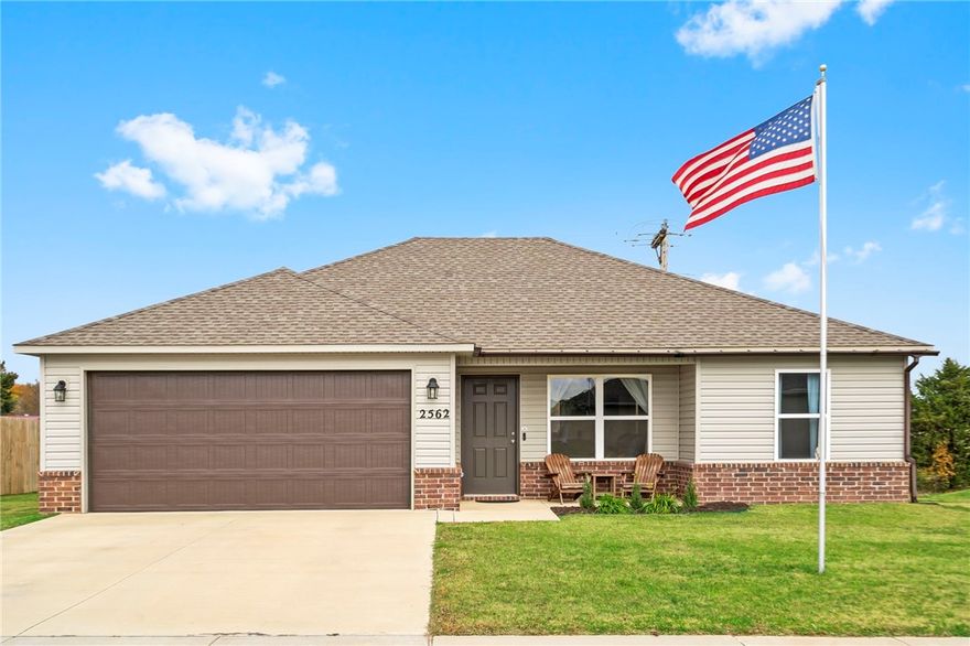 Come see this move-in-ready home in a newer neighborhood, complete with modern touches! This 3-bedroom, 2-bathroom split-floor-plan residence features luxury vinyl plank flooring throughout the main living areas, bathrooms, and wet spaces. The open layout provides seamless flow between the kitchen, dining, and living areas—perfect for everyday living or entertaining. All appliances are stainless steel, and the refrigerator, washer, and dryer are included. Enjoy private backyard views with no direct rear neighbors. Conveniently located near schools and major roads, this home blends comfort, style, and modern convenience you won’t find everywhere.