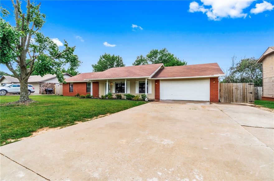 Location, space, and comfort—this well-kept ranch hits all the right notes. Tucked in the heart of Northwest Arkansas, it features a spacious fenced backyard, oversized laundry room with extra storage, and generously sized bedrooms that work well for a growing household. The HVAC system and water heater are just five years old, giving you peace of mind on big-ticket items. Whether you're biking to Razorback Greenway or spending time at JB Hunt Park, this home keeps you close to it all.