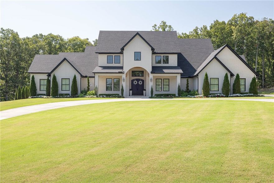 3814 Bridlewood Dr is a truly exceptional custom home. As you step inside, you're greeted by a grand foyer and an open floor plan that boasts a spacious living area and a kitchen complete with a walk-in pantry. All five bedrooms are conveniently located on the main level. The upstairs offers a beautifully designed media room, a versatile bonus room, and a gym. This listing also features an additional adjacent lot, giving you over 4 acres to yourself!

The back porch invites you to a stunning outdoor living space featuring a wood-burning fireplace, perfect for cozy evenings. Dive into the heated pool and savor the beautiful summer nights. This home is equipped with top-notch technology, including 8 perimeter cameras and built-in speakers across 11 zones. Additional amenities include a pool bathroom, visual comfort lighting fixtures, irrigation system, a storm shelter in the garage, and a powerful 40kW full-home generator.

Don't miss the chance to own this unique and extraordinary home!