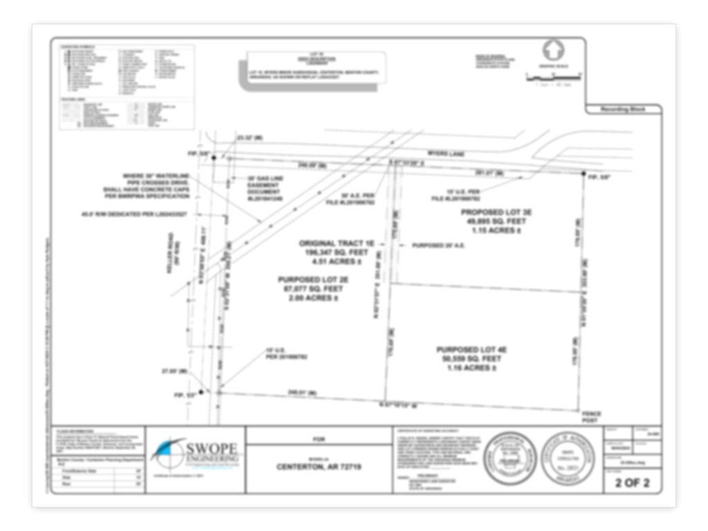Myers Minor Sub Rurban - Land