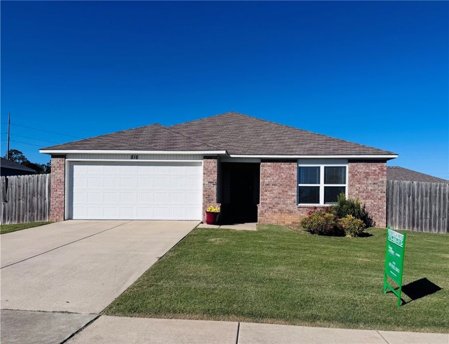 **Pictures Coming Soon** Great opportunity to own this 2018-built home priced well below comps! Just minutes from the Walmart Home Office and all that Bentonville has to offer, this move-in ready property combines modern comfort with unbeatable convenience.
This open-concept layout is filled with natural light, neutral finishes, and plenty of space to relax or entertain. The home has been well maintained and is ready for its next owner—no updates needed! 
Perfect for a first home, investment property, or a low-maintenance place close to work and entertainment.