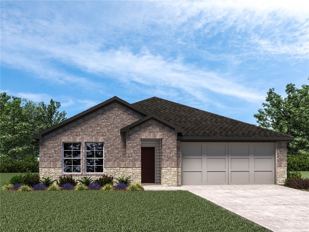 Hylton Place is located close to the C.L. "Charlie and Willie George" park that consists of walking trails, dog park, splash pad, ball fields and tennis courts. This Justin Plan has 4 bedrooms & 2 bathrooms! There is a grand combination dining room, kitchen and living room. This kitchen offers quartz countertops, stainless steel appliances (including gas range), a corner walk-in pantry and an oversized kitchen island with a sink that faces the living room. The living room is perfect for entertainment and will have a cozy electric fireplace. The private main bedroom is located at the back of the home and features a spacious en-suite bathroom, complete with double vanity sink with quartz counters, walk in closet and walk- in shower. Luxury vinyl plank throughout! This home exterior will have 4 sides brick- covered patio and landscape package. Tankless hot water heater and more! Taxes and Parcel number TBD.