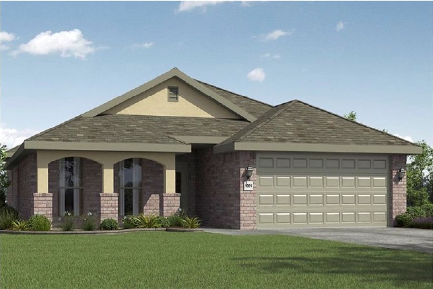 With 1,950 square feet of living space, this three bedroom, two bathroom plan series offers spacious rooms and a stunning front elevation option. In addition, the plan series offers his and hers bathroom vanities in the master suite, convenient access from the large, walk-in master closet to the utility room, and a corner fireplace in the living room for enhanced family time.