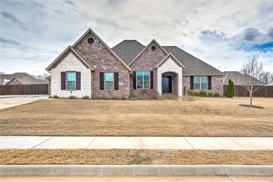 You will not want to miss this like new home sitting on large lot with privacy fenced back yard. On the main floor you will find 3 bedrooms including the master bedroom, along with 3.5 baths, formal dinning and large living area and open to the kitchen that is loaded with cabinets  and counter space.  The master suite closet is something that you have always wanted with a large abundance of hanging and shelf space.  Upstairs there is a fantastic bonus room with its own gas log fireplace also you will find another bedroom and a full bath.  Outside there is a large covered patio with a built in grill with a flat yard with room for a future pool.