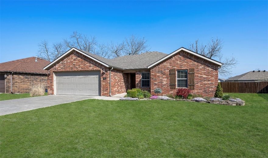 You have to see this impeccably maintained, one-owner home that truly shines. Built in 2017, it showcases quality craftsmanship and beautiful, high-end finishes throughout. Pride of ownership is evident in every detail, from the inviting, functional layout ideal for everyday living and gathering, to the elegant marble countertops that elevate each space. The primary suite offers a true retreat with spacious his-and-hers closets. Out front, incredible, well-established landscaping creates stunning curb appeal and a warm first impression. Out back, enjoy a large, fully fenced backyard with plenty of room to relax, entertain, or play. Don’t miss your opportunity to own a home that has been meticulously maintained inside and out.