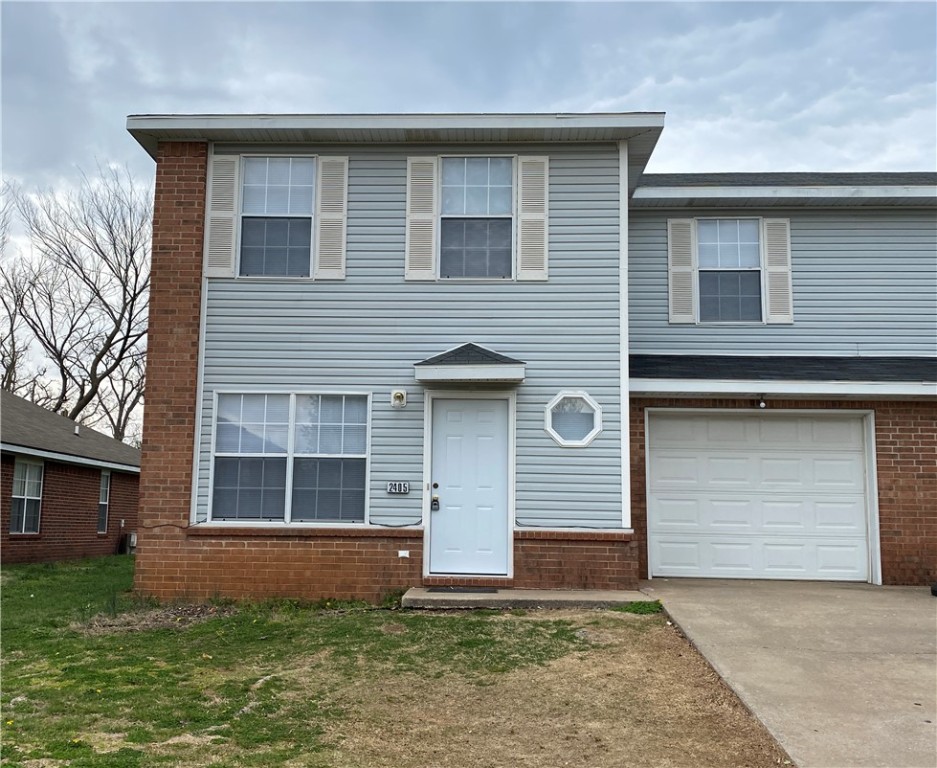 Spacious 3 bedroom, 2 bath, two story town home in Sun Meadow Subdivision. All bedrooms are upstairs, 1 car garage attached, new paint throughout. Large backyard