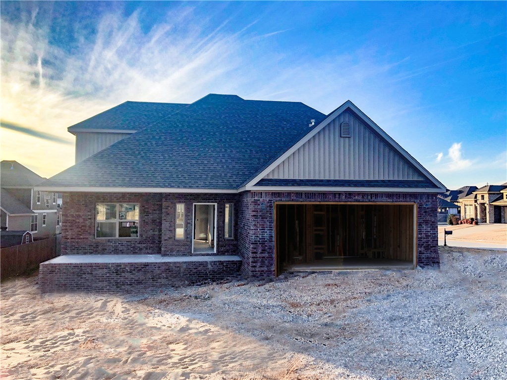 NEW CONSTRUCTION IN BRENTWOOD! This 4 bedroom home features custom cabinets, 2" faux blinds, wood tile, gas range, fireplace, and covered patio. Easy access to I-49. Community pool/playground. Now is a perfect time to select colors!