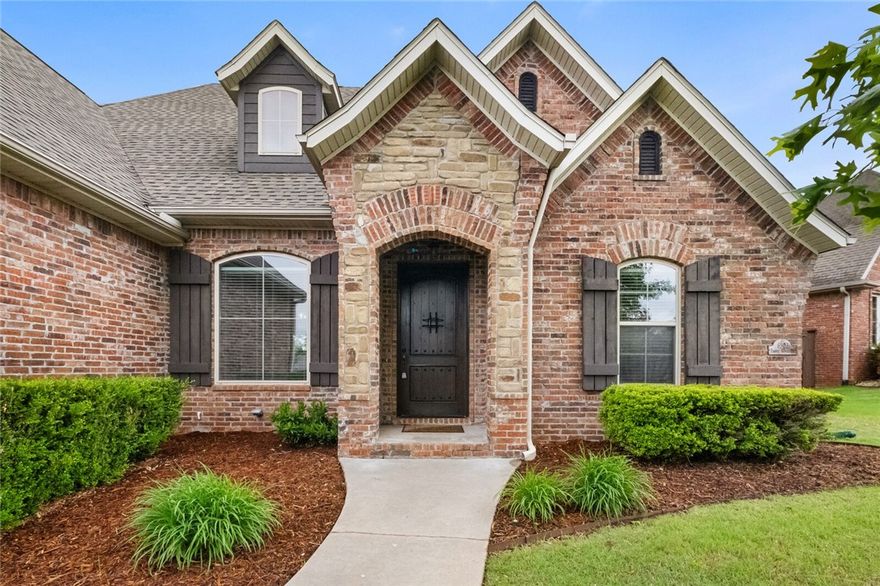 Near all things NWA don’t miss this gem in sought-after Creekwood! This 5-bed, 4-bath 3-car garage brick home features an open kitchen with gas range, a second pantry, and a massive bonus room—ideal as a playroom, media room, or retreat. Enjoy evenings on the large covered and sun patio, wired for TV and plumbed for a gas grill - it is perfect for entertaining. Oversized primary suite, storm shelter with escape jack, fan & light add to the appeal. Roof was replaced in 2021. Over 50k in updates include all solid surface flooring and current updated paint colors throughout.  Home wired for sound and central vac. 5th BR could double as an office or hobby room. Best floor plan in the neighborhood with abundant attic storage and an active HOA fostering community connection. Walk across to the neighborhood pool (no wet bodies in the car!), park, fishing fountain, and trails. Quick access to the Greenway, JB Hunt, Mt. Hebron Park, Super Center and more! Make Creekwood home today.