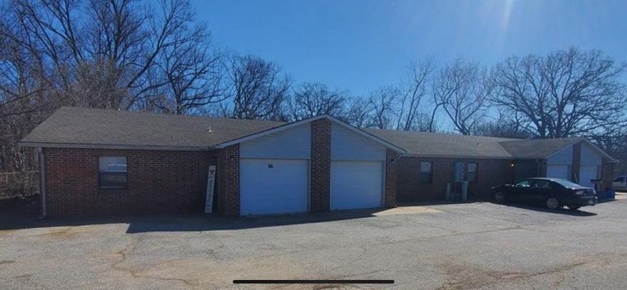 12 total units.  3- 4plexes.  each unit is 2 bedrooms/ 1 bath.  Central Heat and Air in each unit.  All units have a laundry area.  4 units have a carport.  4 units have a 1 car garage. The Current monthly rent amount is around $8,435.
