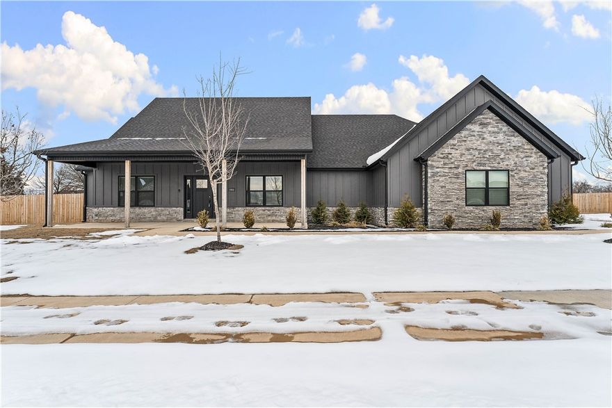 Luxury Meets Acreage in Stephanie Estates! This rare 1-acre estate perfectly blends sophisticated design with wide-open space. A standout for truck owners, the 850 sq ft oversized 3-car garage is deep enough to house a workshop and full-size vehicles like a Truck, Tahoe, Traverse, or Ford Explorer with ease.

The interior radiates quality, anchored by a gourmet kitchen with custom dark oak cabinetry, a bespoke range hood, granite countertops, and a large pantry. A smart split floor plan ensures privacy, keeping the three guest rooms separate from the primary wing. The primary suite is a retreat of convenience, featuring a soaker tub and a massive walk-in closet with direct access to the laundry room.

Outside, the flat, private backyard is fully enclosed by wood privacy fencing, offering a secluded sanctuary for gardening or play. From the high-end custom finishes to the sprawling level lot, this move-in-ready home offers a lifestyle of unparalleled character.