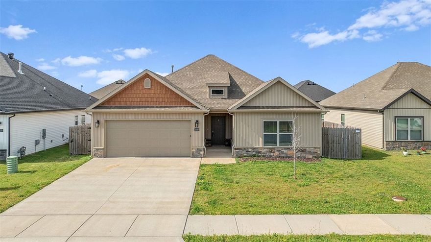 Welcome home to comfort and style! Nestled in a desirable subdivision, this charming home features a sought-after split floor plan that offers both privacy and functionality. The kitchen shines with granite countertops, a built-in microwave, and dishwasher, making everyday living and entertaining a breeze. Spacious walk-in closets provide plenty of storage, while the backyard offers the perfect setting for relaxing evenings, playtime, or weekend gatherings. This home has the space, features, and warmth you’ve been looking for! Act fast—homes like this don’t last! Book your showing today!