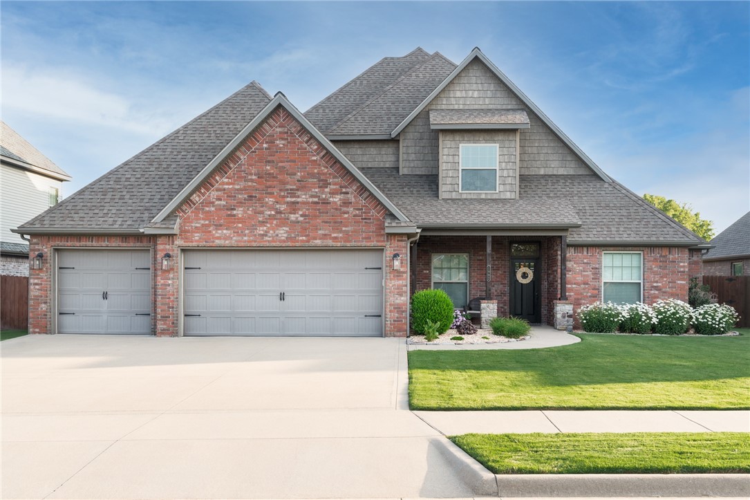WOW! This will sell FAST! Amazing home, GREAT location, quality construction, beautifully maintained, backyard oasis. 4 Bedrooms + office (could be a 5th bedroom), 3 bedrooms on main level. Second level features a large bonus room (built-in desk and closet), media room (built-in w/space for mini frig., bedroom and full bath. Outdoor space features covered porch and covered extended patio, beautifully landscaped (front and back), private lot with full yard irrigation system, underground gutter extensions, gas grill connection. Interior features: 'real' wood floors, whole house audio system with individual volume controls , abundant storage, central vacuum system, under-roof and under stairs storage (extra pantry space), granite countertops throughout. Kitchen has great cabinets, lots of countertop space with 5-burner cooktop, vented hood, double oven and under cabinet lighting. Primary suite has large bath, large closet and direct access to the utility room. Roof in process of being replaced.