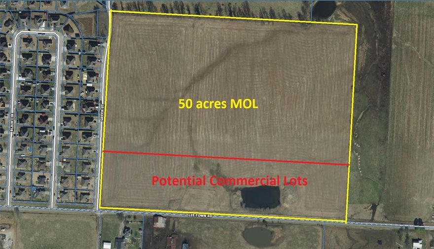 This 50 acre tract has unlimited development potential. With almost 1,600 feet of Frontage on Lee Town Rd there is certainly potential to rezone the front portion to commercial while developing and constructing single-family home sites or multifamily property in the rear. Pea Ridge is a growing town on the east side of Bentonville AR. Lee Town Rd has a high volume of traffic for the Pea Ridge Area and is a primary route to get to the Pea Ridge National Military Park.