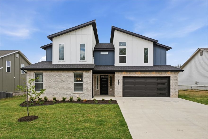 Like-new home on the golf course in The Greens at Sugar Creek, Pea Ridge! This beautiful 2,442 sq ft home offers 3 bedrooms, 2.5 bathrooms, a flexible office space, a spacious laundry room with extra storage, a mudroom, and an open-concept kitchen, living, and dining area, plus a 2-car garage. Thoughtfully designed with quality finishes throughout, including custom cabinetry, premium stone countertops, LED lighting, a Nest thermostat, stainless steel appliances, full aluminum guttering, and more. Enjoy peaceful views of Big Sugar Golf Course from the back porch while being conveniently located near everything Northwest Arkansas has to offer.