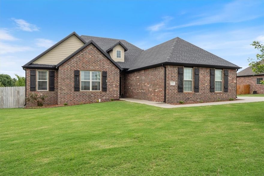Check out this beautiful home in the Legacy Estates Subdivision, located in the Harber High School District! This home has 4 bedrooms, 2 bathrooms with a split floor plan and a 3-car garage with room for fridge and freezer! This elegant home features crown molding throughout, wood floors in the main area and the master bedroom, with an open kitchen and living area featuring a beautiful gas log fireplace! This open kitchen with granite countertops is perfect for entertaining the whole family. This home has so many high quality finishing touches including a covered back porch perfect for morning coffee, or grilling dinner as the sun goes down!