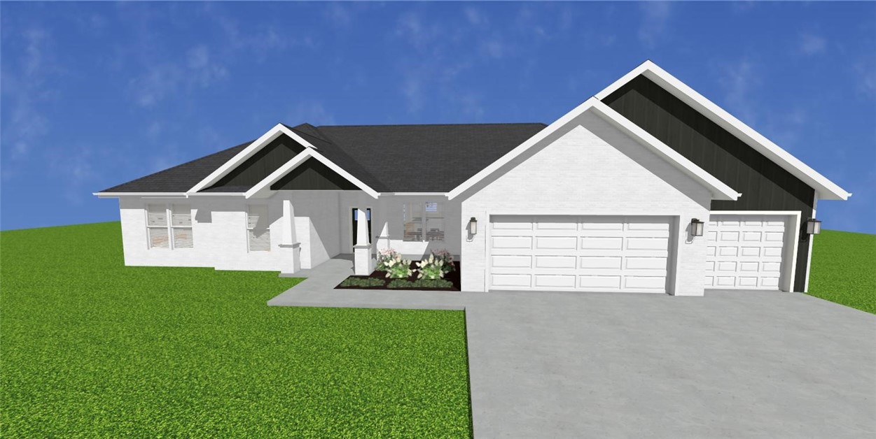 The Collins Plan is a one-level, 4-bed, 2.5-bath layout designed for modern living. Features include: 3 car garage, open floor plan, vaulted ceiling with beams, built-ins flanking a gas log fireplace, soft close custom cabinets to the ceiling, gas range with fully vented hood, built-in microwave, a butler's pantry plus a walk-in pantry in the kitchen. The laundry room flows into the primary suite that features a walk-in shower & a free-standing bathtub for the ultimate spa-like experience. A large back covered patio is complete with internet and gas hookups, ready to entertain.