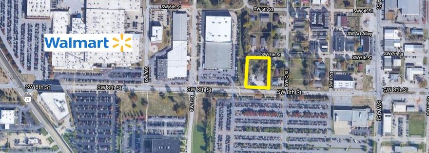 BUILDING AND LOT FOR SALE ONLY. Prime investment next to Walmart Home Office. Minutes from the Bentonville square. High traffic count. 2,400 SF shop on just over an acre of land in a quality location.