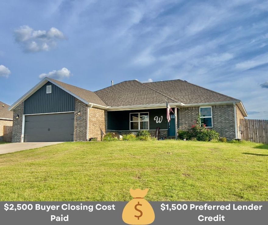 BIG NEWS- now offering $2500.00 for buyers closing costs PAID in addition to the $1500.00 preferred lender credit!!  This inviting 3-bedroom, 2 bath home combines comfort, functionality, and convenience. Featuring a practical floor plan, spacious living areas, and a comfortable primary suite, it’s a move in ready. The wooden fenced backyard includes an outdoor pergola with room to relax or entertain. This location provides easy access to everyday essentials. Just 30 miles from Fayetteville. Don’t miss this affordable opportunity — book your showing with today.