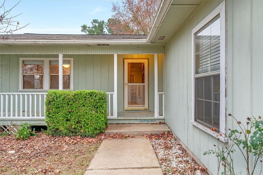 Wonderfully large 3 bed 2 bath home.  Walk in closets in every bedroom!  Two living areas give you separation between family and work if needed. Enough yard and even a storage building, for that home Hustle you may need. The kitchen is a perfect combination of storage and functionality. The built in pantry will staff that next Holiday event. Only the bedrooms have carpet, so your ability to clean is a breeze!  Back patio will awe you with the views and ability to host.  Solid home with so many amenities!  Need storage in an inside business?  The second living area does not disappoint.  Great rental or AirBnB with such short of a drive to 412/Springdale/Fayetteville/Tontitown. Quiet country life so close to the city!