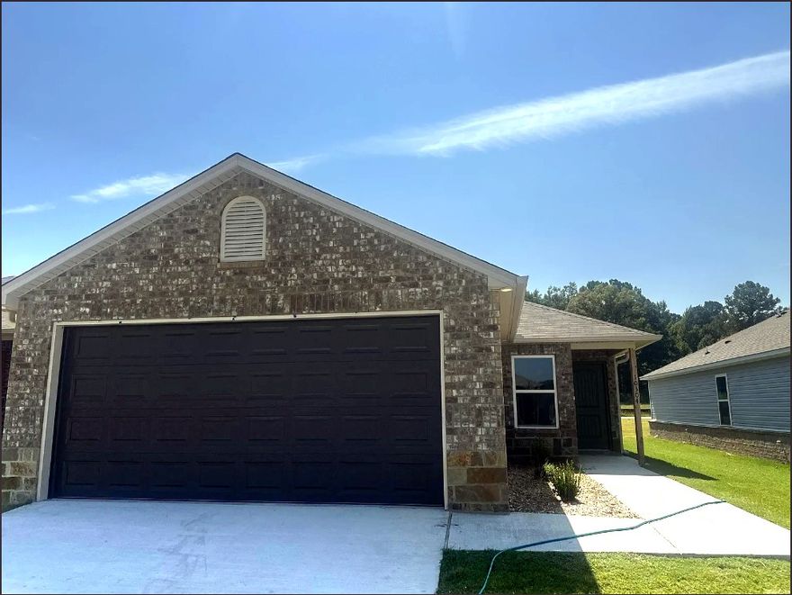 Stop looking and start living! Built in the fall of 2025 and it still smells new! Come check out this charming and move-in ready home that close to everything: schools, shopping centers, The Country Club of Arkansas, and so much more! With it being less than 5 mins from I40, it makes it easy to get to work quickly.  This home boasts an open floor plan, encompassing 3 bedrooms and 2 bathrooms, ideal for comfortable living. The spacious family room serves as a central gathering space, perfect for relaxation and entertainment. The dining area seamlessly integrates with a well-appointed kitchen, complete with energy-efficient appliances, generous counter space, and a spacious pantry, catering to the needs of every home chef. Discover more about this delightful home today and envision how it could complement your lifestyle!