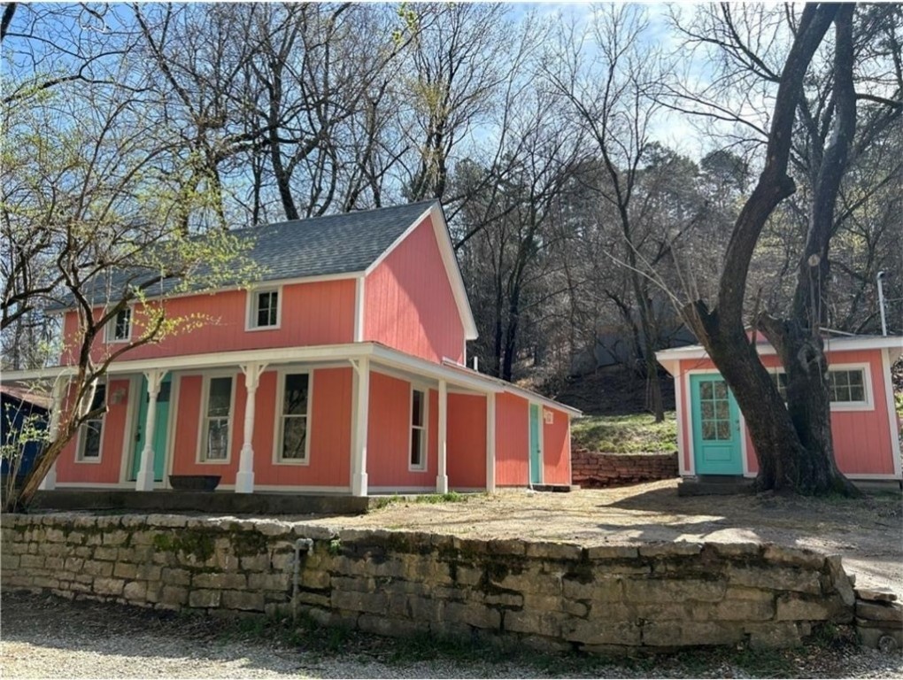This cute two-bedroom, two-bath cottage with a detached studio apartment is located in downtown Eureka Springs. It is on Grand Avenue. Off-street parking is available. The cottage has a washer and dryer hookups. Pets are allowed with approval and a pet deposit.
This property is also listed for sale MLS #1283104