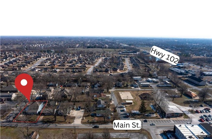 Excellent visibility with approximately 60 linear feet of frontage on N. Main St, which connects Hwy 102 & Hwy 72, and 150 linear feet of frontage on E. 2nd St. Great location for retail or office development. 0.2 miles to E. Centerton Blvd, 1.5 miles to Hwy 72, & 6.1 miles to I-49. As per Centerton Planning Dept, this parcel is within Centerton’s future Innovative Center plan to establish a greater downtown and could easily be rezoned as Commercial within 6-8 weeks. Currently zoned as R3-MF (medium high density multi-family).