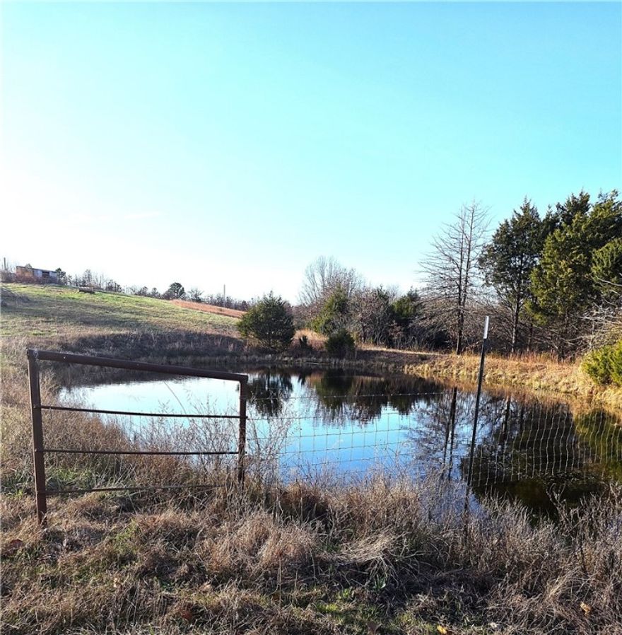 Just 1/2 mile off of the highway. 45.5 acres partially cleared and partially wooded. Part of the property is fenced and cross fenced and has been used for cattle. There is a large pond, barn shed, and 3 gates. The property has electric on-site plus a well and 2 septics. There is a mobile home on-site that is dilapidated and needs to be removed. The 45.5 acres is to be surveyed off of an original 55.5 acre plat.