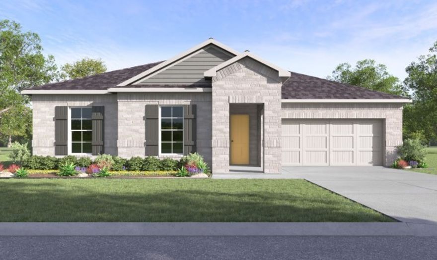 Dashing Dean plan in Noah’s Landing in Springdale, AR! These homes create a welcoming and comforting environment with open floorplans, an electric fireplace with a poplar mantle in the living room, and LVP throughout single-story homes. In the kitchen, you will find a gas range, quartz countertops, and 42’’ cabinets! The primary ensuite features quartz countertops, tile flooring, a walk-in shower with tile walls, and a freestanding tub! Each bedroom and the living room will have a ceiling fan. These homes will feature 4-sides brick with Hardie® siding (per plan), and a covered back patio (per plan) and a landscape package. You will enjoy the programmable thermostat that allows you to control your environment with the touch of a button! Taxes and parcel TBD. Taxes and HOA dues are approximate.