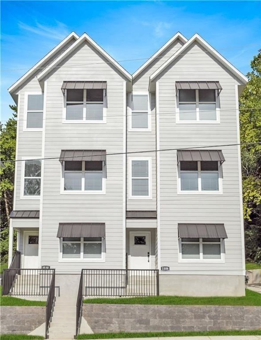 **Available August 1, 2025** Just 1 mile away from the University and steps to the Razorback Greenway, these beautiful like new townhomes are close to much of what Fayetteville has to offer! Main level includes a spacious eat-in kitchen, living room with luxury vinyl flooring and quartz counter tops and a half bathroom. Each of the 3 bedrooms has its very own luxurious, en-suite bathroom and walk-in closet. With a balcony off of the main floor for outdoor living and a 1 car garage, there isn't much more you could want! Refrigerator, washer/dryer are included.