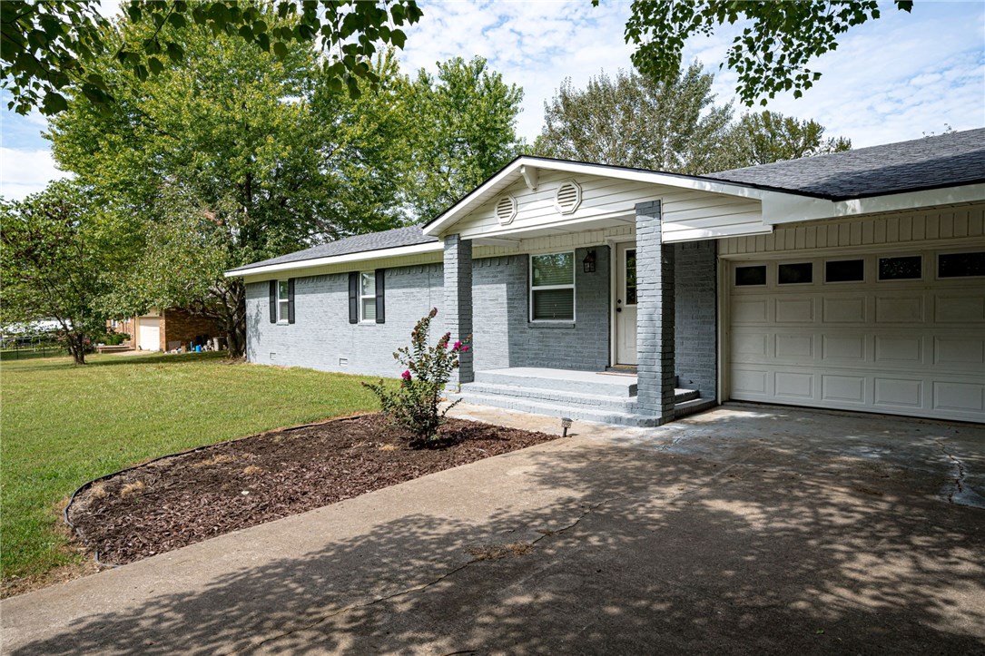 Charming 3 bed 2 bath updated home on approx 1.09 acres. Features include granite counter tops, gas range, laminate wood flooring in the main areas, walk in tile shower in the master bathroom with an additional "rain head", 16x24 shop building with electric, fresh exterior paint, and a covered back patio. Home is in a Rural Development loan eligible area meaning property could possibly be purchased with no money down