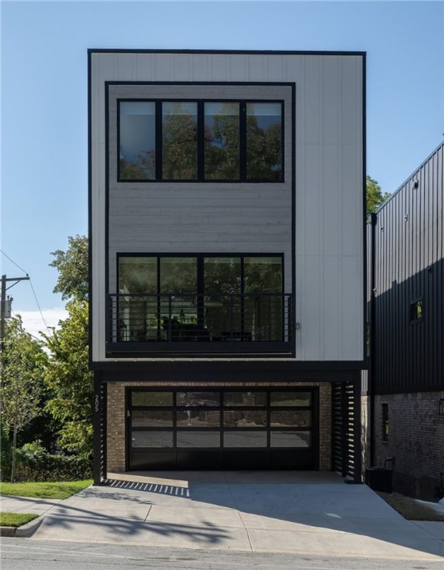 Amazing opportunity to own a corner lot on the iconic downtown Fayetteville Lafayette Street. This new construction home is staged and ready to sell!  2,310 heated and cooled sq ft offers 2 bedrooms with private on-suite bathrooms, a flex space that would be a perfect home office or gym, 2 half bathrooms, an open eat in kitchen to an oversized living room, and laundry.  Amenities include engineered white oak hardwoods throughout, designer tile, quartz countertops, 5 burner gas range w/double ovens, HUGE pantry, a small side yard perfect for a little pet, steel framing, commercial grade TPO roofing, and a 2 car garage.  Washer, Dryer, and Refrigerator are included. This home is walkable to Wilson Park, Dickson Street, and the University of Arkansas.