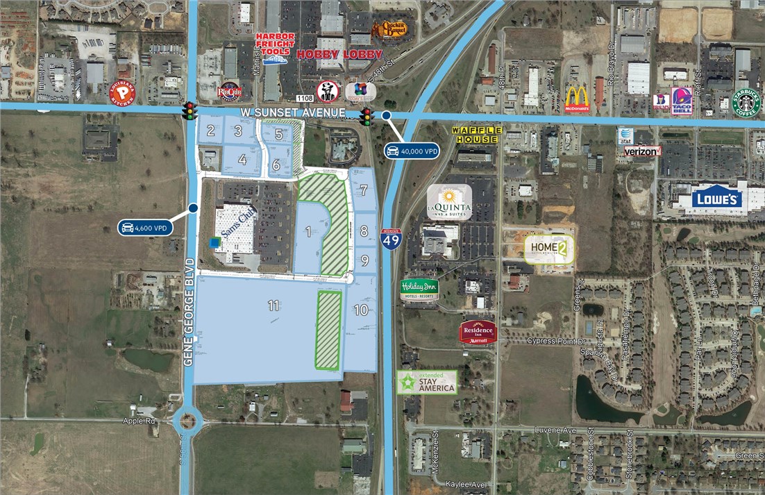 Hwy 412 & S 56th St Lt Split - Land