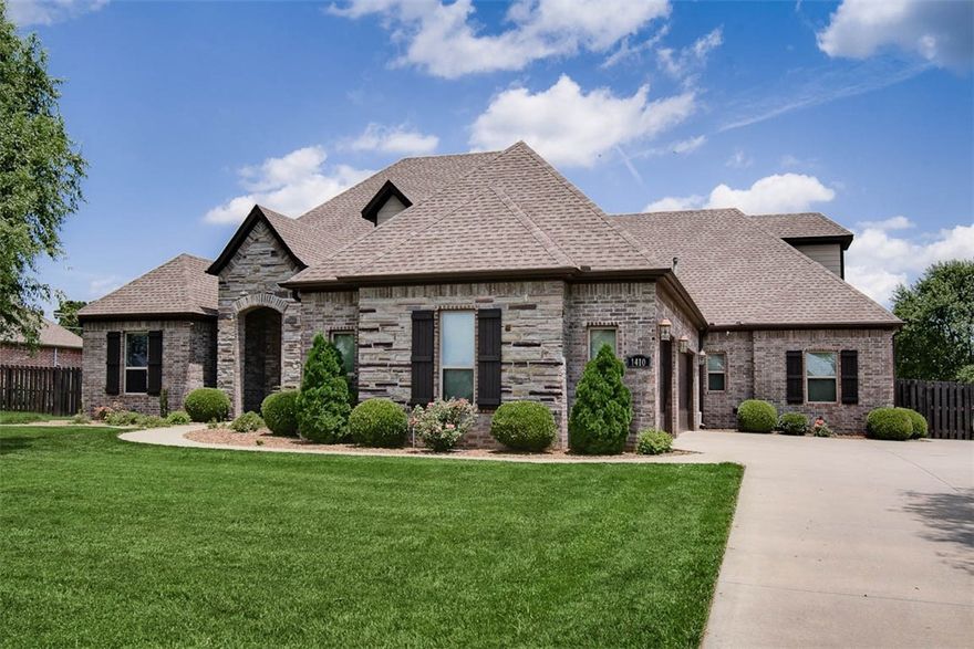 Perfect dream home nestled in Centerton's highly-desired Tuscany neighborhood! This stunning home is less than 5 miles from downtown Bentonville, 15 mins to XNA airport, minutes to the bypass & located in the award-winning Bentonville School District! Very spacious 5 bed, 4.5 bath + office/library/flex space features a bright & open concept layout, wood floors, soaring ceilings & crown molding details throughout. The designer kitchen features a gas cooktop, beautiful granite countertops & a convenient pot filler! Upstairs is the perfect space for guest privacy including a bonus/flex space, 5th bedroom + full bathroom. Step outside into the generously sized, fully screened in covered patio, fireplace + large custom deck! The extra spacious backyard is ideal for activities, gardening, or hosting social gatherings + a 12x16 storage shed for all the extras. Enjoy downtime in all of Tuscany's community top-notch amenities including a clubhouse, pool, gym & basketball court! This home has it all & won't last long!