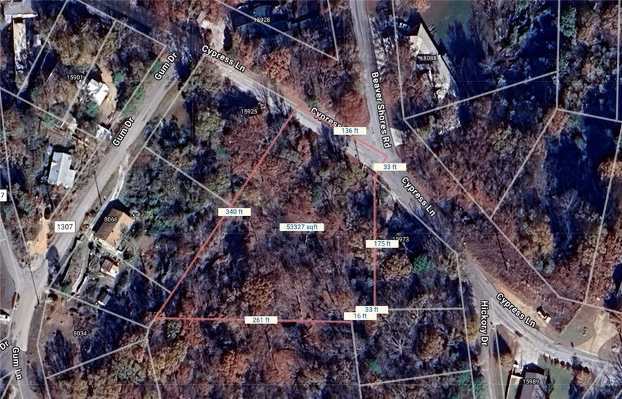 Beaver Lake area lot in the Beaver Shores Subdivision. Very Secluded with a few houses on the street. Prairie Creek Marina and 3 other boat launch ramps are located just right around the corner. Minutes to Downtown Rogers. Water and electricity at the street. Property to sell with or before the adjoining property.