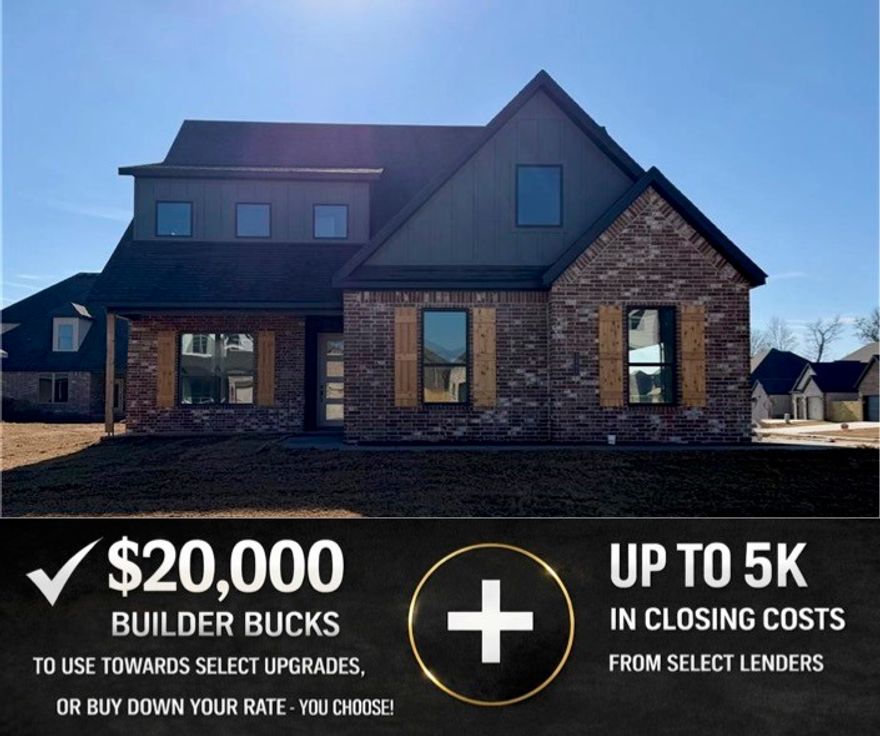 Welcome to the Persimmon plan, an expansive 2-story home offering 2,975 sq ft, a dedicated office, and a rare side-load 3-car garage. Set in a peaceful community near top-rated schools and major employers. The private office provides the perfect work-from-home or flex space. Upstairs, three additional bedrooms share a well-appointed full bath, creating a smart split plan for family or guests. You’ll appreciate the elevated finishes throughout, including square undermount sinks, extra cabinetry above toilets for added storage, and practical touches that make daily life easier. Outside, enjoy a fully sodded front and back yard, a landscaped front flowerbed. For a limited time, Builder Incentives: $20,000 Builder Bucks to use towards select upgrades, appliances, or buy down your rate – you choose! Plus up to 5K from select lenders. For a total of up to 25K with lender incentives! Fence, blinds, and gutters are all included. Hillcrest open houses are held every Sunday from 1–4​​‌​​​​‌​‌​​​‌‌​​​‌‌‌​​‌​​‌‌​​​​ PM.
