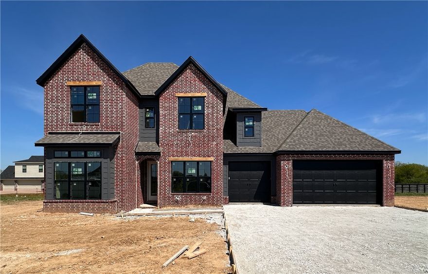 Welcome to County Line Square, a new community in Springdale next to Shaw Family Park that offers a pool and pavilion for residents. The Brighton begins with 2 bedrooms and a full bathroom off the entry, giving you flexible space for guests or work. The hallway leads into the living room, where a gas fireplace creates a warm focal point, and engineered wood floors extend throughout the first floor. The kitchen and dining area flow from the living space and feature a large island, cabinets to the ceiling, GE Profile stainless steel appliances, and a pantry. The primary suite sits on its own side of the home and includes a vaulted bedroom, a double vanity with a centered makeup vanity, a walk-in shower, and a walk-in closet. The laundry room includes built-in cubbies and connects to the 3-car garage for a convenient drop zone. Upstairs offers 2 bedrooms and a full bathroom. A fence, gutters, and blinds are included. Builder’s preferred lender is offering $3500 toward closing costs or a rate buydown. *Agent Owned*