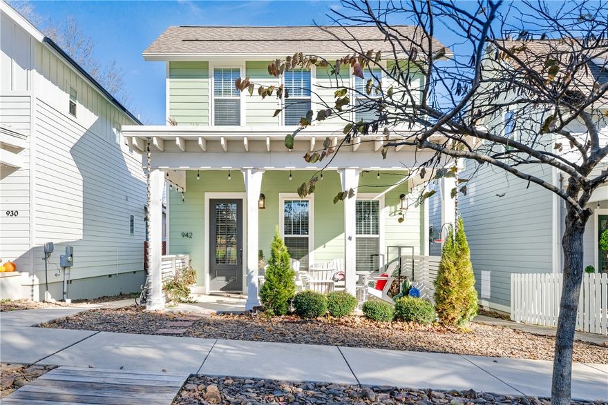 A wonderful fit for multigenerational living or added investment potential, this inviting two-story home offers flexibility and space to grow, with dual full kitchens and two separate laundry areas. The main level features a cozy living room, a well-appointed kitchen with island and pantry, a dining area plus updated blinds and blackout curtains. A standout feature is the fully independent mother-in-law suite, complete with its own kitchen, living and dining spaces, full bath and bedroom-an ideal setup for extended family, guests or long-term rental opportunities. Upstairs, the primary suite provides a private retreat, while two secondary bedrooms share a jack-and-jill bath, offering practicality and privacy. A unique Ozark Green living roof adds character, and assigned parking at the front and rear ensures easy access. Close to everyday essentials, parks, and local amenities, this home provides the comfort of a peaceful setting.