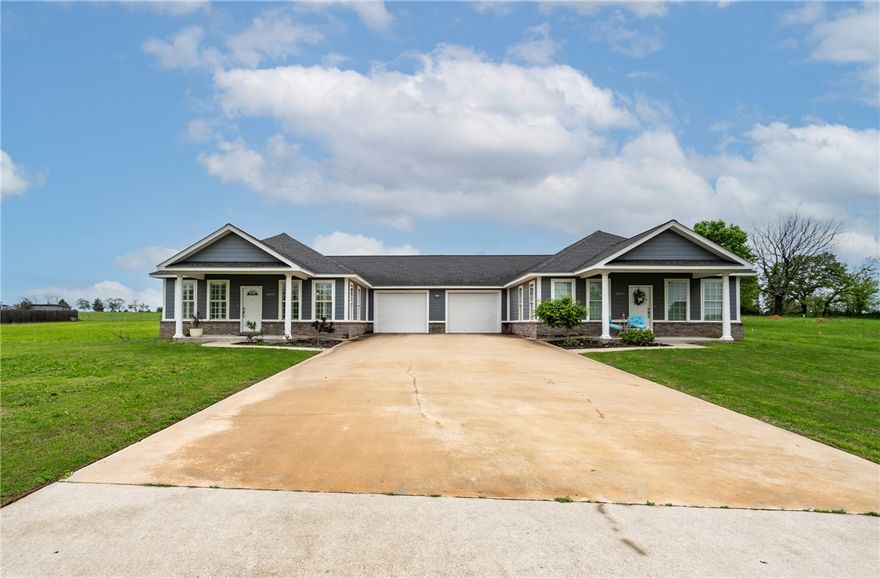 An exceptional opportunity awaits at 21037 and 21039 Richard CT in Siloam Springs, Arkansas, USA, presenting a meticulously maintained duplex constructed in 2019 that stands as an attractive property in great condition. The heart of this residence features a thoughtfully designed kitchen, complete with elegant shaker cabinets and a stylish backsplash that creates an inviting atmosphere for culinary endeavors. A practical kitchen peninsula and a versatile kitchen bar provide ample space for both preparation and casual interaction. Within this appealing property, a restful bedroom offers the convenience of an ensuite bathroom, providing a tranquil personal space. Outdoor enjoyment is seamlessly integrated into the living experience, offering a delightful screened in sun porch on one side. A charming porch welcomes residents, leading to a spacious patio ideal for alfresco moments, all encompassed within a secure, fenced backyard.