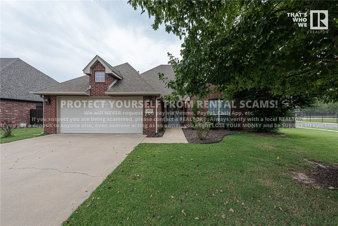 AVAILABLE NOW! Don’t miss out on this stunning 3 bedroom 2 bathroom home located just minutes from Bentonville Community Center, golf course, biking trails, schools, restaurants, and shopping. Features include a spacious living room with gas log fireplace, formal dining room, and a generously sized laundry room complete cabinetry and a clothing rod for added convenience. The primary bedroom includes a private ensuite with double sink vanity, walk-in shower, and separated bathtub! Enjoy the covered back patio and large, fully fenced backyard—perfect for relaxing or entertaining! BONUS: All appliances included! **Tenant is responsible for all utilities and lawn care/maintenance.