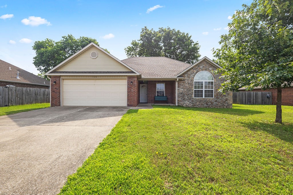 This is a great starter home opportunity in Maple Glen Subdivision! Rural Development financing eligible! Wood flooring and gas log fireplace in living room. Split bedroom plan. Kitchen features granite countertops; stainless refrigerator conveys.