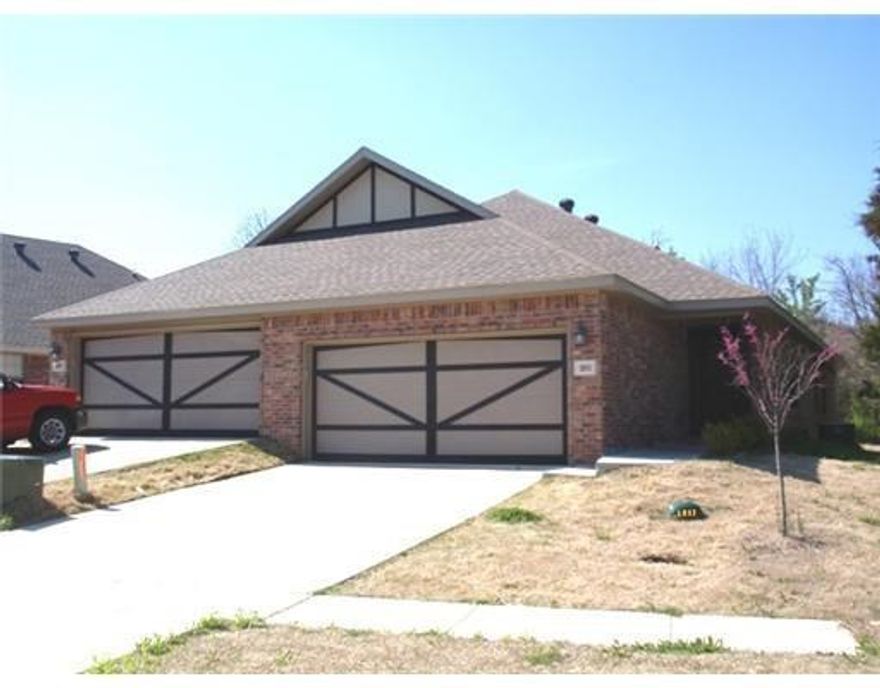Great 3 bedroom/2 bath duplex. All appliances, tiled counter tops, nice breakfast area, tiled shower in master and an open floor plan. Nice back patio for entertaining.