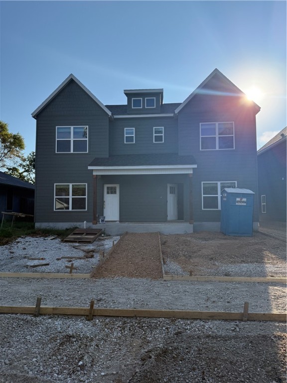 Fantastic new investment property in South Fayetteville. This 3 bedroom, 2.5 bath 1361 sq ft/unit duplex is perfect for long term rental income. Featuring luxury vinyl plank flooring, quartz countertops, stainless steel appliances, and 2" faux wood blinds throughout. Units have an open living/kitchen/dining area with all bedrooms upstairs. Nice laundry room, lots of storage in kitchen, washer, dryer and refrigerator included.