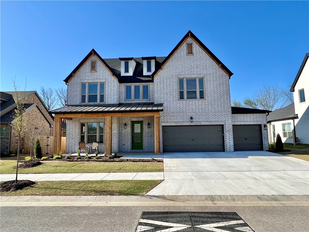 Welcome to this light-filled and spacious home, located in the heart of Fayetteville. This gorgeous, new 5 bedroom 3 bath home opens into a large living space with a beautifully built fireplace, surrounded by built-in bookcases, along with an office that could be used as a 5th bedroom. The spacious kitchen features a large center island with counter-height seating, a huge pantry, professional-grade appliances, and an eat-in dining room. Relax in the luxurious large soaking tub in the primary bedroom which features two large walk-in closets, double-sink vanities and a stunning shower. Upstairs, enjoy 2 more bedrooms, plus a large game room that could be a bedroom, along with a conveniently located laundry room. Spacious mudroom leads into the roomy three-car garage, along with a hookup for an electric vehicle!