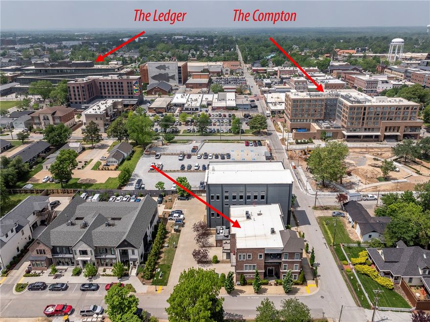 In the heart of it all! Literally steps to the Compton Hotel and Downtown Square. New amphitheater going in at your front door. Imagine listening to the music on your front porch! This awesome condo will hit the market today! If you have a buyer interested in downtown Bentonville the location doesn't get any better than this!