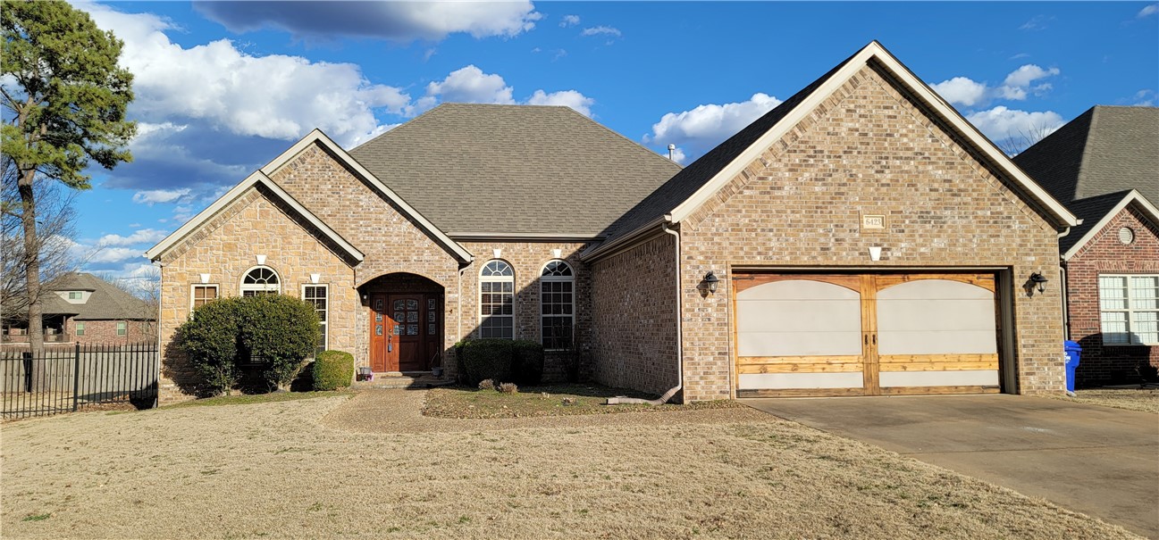 From I-49, Exit 82 Pauline Whitaker Blvd, to round about, left (South) on Pinnacle Hills Parkway, Right on Right onto Pleasant Grove Rd/Southgate, South on Rainbow Rd., East on Hearth Stone, Dr., continue on Bridge Bay Lane, house is on left.