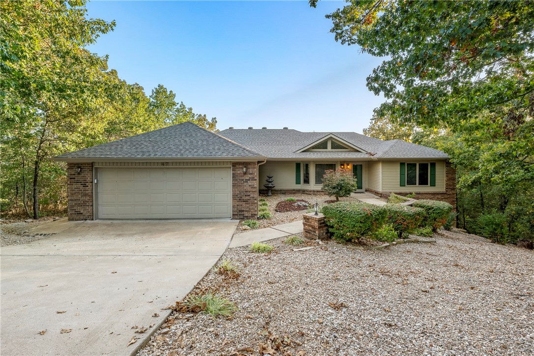 This beautiful home rests in rare seclusion, as the only house at the end of a quiet cul-de-sac. With common property on one side and behind, there's plenty of elbow-room/privacy surrounding the property's oversized .47 acre lot. It's being offered by the original owner/only occupant, and features a split-floor-plan with 2 bedrooms (plus large office or second living area), along with a fully-enclosed heated/cooled sunroom. There's also an additional 322+ square feet of heated/cooled walk-out basement space (not included in the total square footage), which could accommodate any number of possibilities. Spacious/low-maintenance landscaped yard, with large storage shed. Near bike trails, just over 1.5 miles to Scottsdale Golf Course, less than 2.5 miles from Jane Wal-Mart, and accessible to the rest of the many amenities Bella Vista has to offer.
