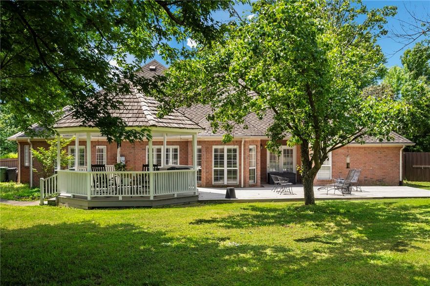 Tucked inside the gates of Pinnacle Country Club, this beautifully updated one-level home offers space, privacy, and a layout that just makes sense. From the moment you walk in, you’ll notice the natural light, clean finishes, and easy flow that make everyday living feel comfortable and effortless. Step outside to a large, fenced backyard with plenty of room to relax, entertain, garden, or simply enjoy the peaceful setting on a half-acre lot. The three-car garage provides extra storage for vehicles, hobbies, or weekend gear. Residents enjoy community amenities including tennis, pickleball, golf (with membership), a restaurant and bar, plus a community pool. With guard gates and 24-hour security, and convenient access to shopping, dining, and I-49, this lease offers the rare combination of privacy, comfort, and accessibility in one of the area’s most sought-after neighborhoods.