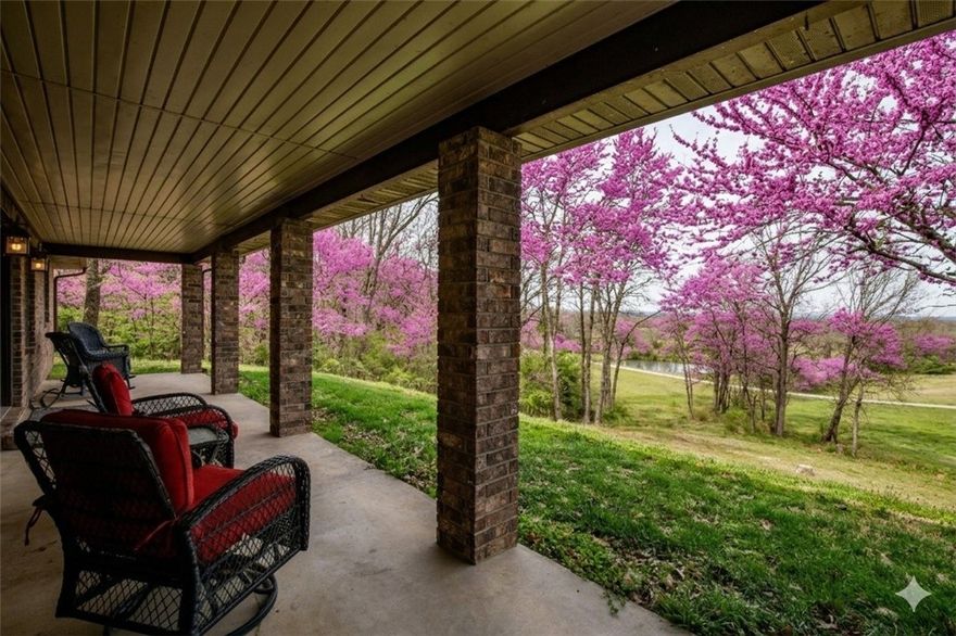 Nestled on 9 serene, completely unrestricted acres near the Missouri state line, this inviting ranch-style home offers the perfect blend of comfort, flexibility, and natural beauty. With ZERO stairs, enjoy easy single-level living in a functional layout ideal for full-time living or a peaceful retreat. Features a spacious bonus room plus a dedicated wood/shop—perfect for hobbies, storage, & wrkspace. Surrounded by mature trees and abundant wildlife, you’re just minutes from the charm of Eureka Springs, with nearby lakes, rivers, hiking trails, and endless outdoor recreation. Convenient to shopping, dining, & local attractions, yet private & peaceful. Need more space? Addtnl 30 acres of farmland (hay) with highway frontage (Billboard income anyone?!), hunting land and a new 3/2 mobile home is also available—ideal for expansion, farm, investment, or multi-gen living. Rare unrestricted property with limitless potential! Whole house generator (See notes), riding mower & shop convey. *virtually staged